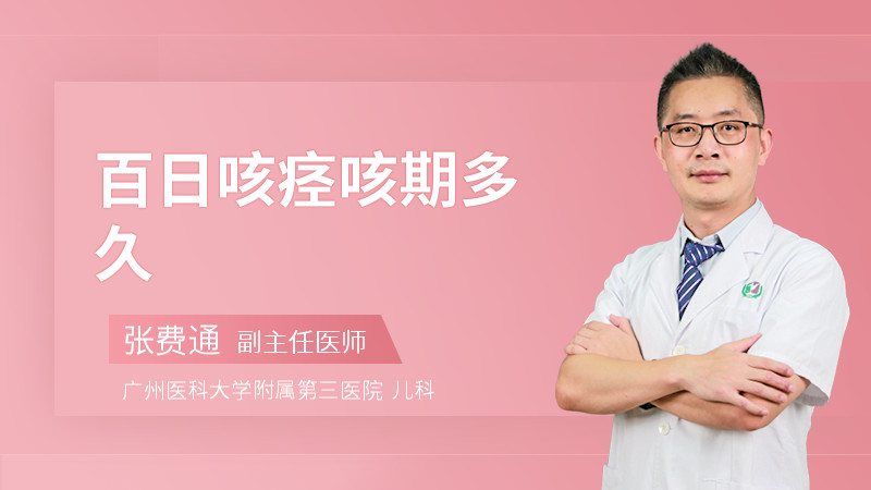 百日咳痉咳期多久