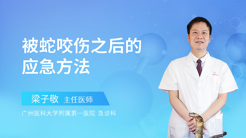 被蛇咬伤之后的应急方法