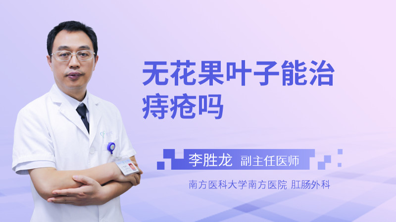 无花果叶子能治痔疮吗