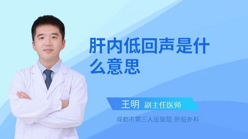 肝内低回声是什么意思