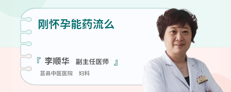 刚怀孕能药流么