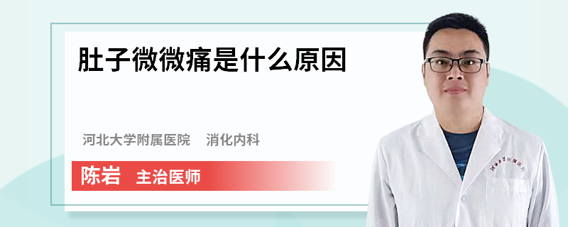 肚子微微痛是什么原因