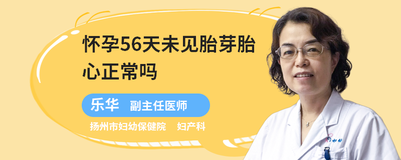 怀孕56天未见胎芽胎心正常吗