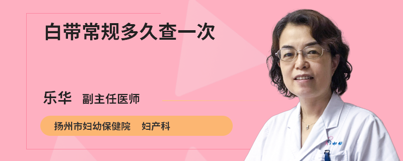 白带常规多久查一次