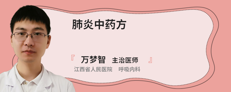 肺炎中药方