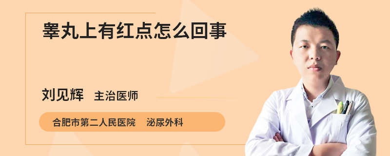 睾丸上有红点怎么回事