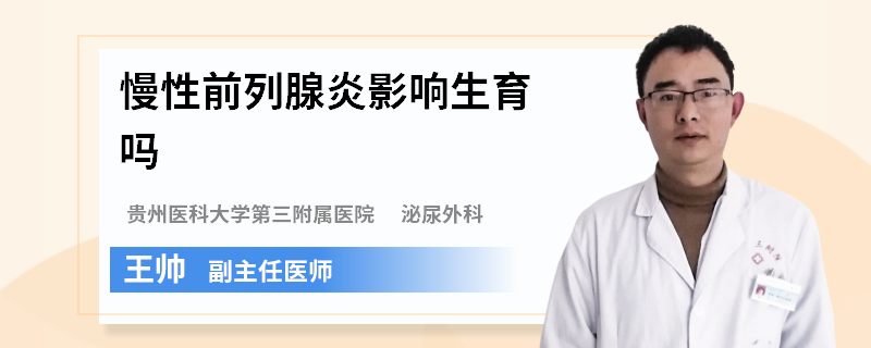 慢性前列腺炎影响生育吗