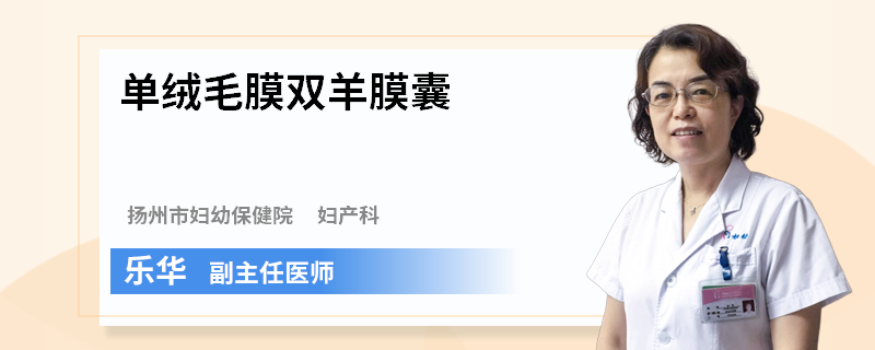 单绒毛膜双羊膜囊