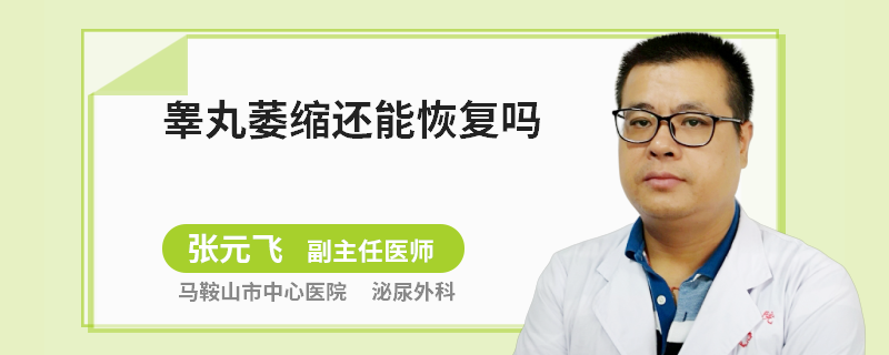 睾丸萎缩还能恢复吗