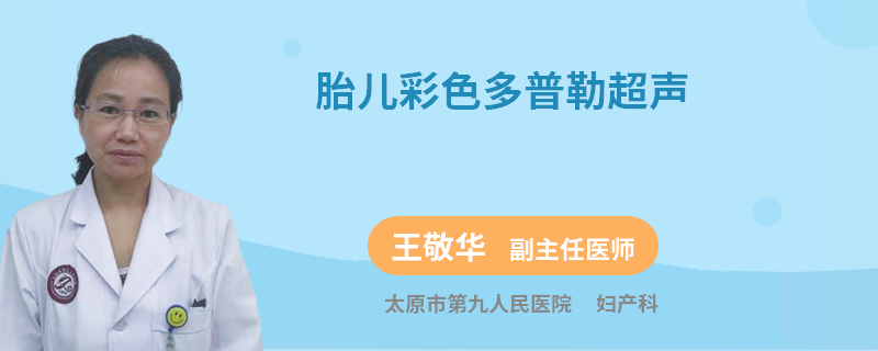 胎儿彩色多普勒超声