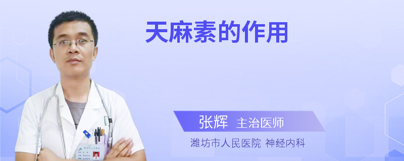 天麻素的作用
