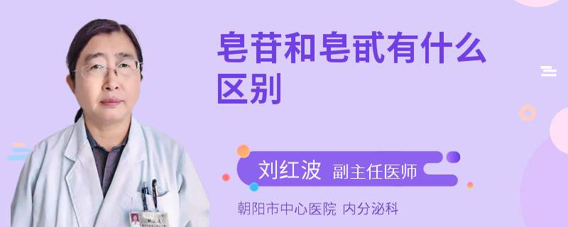 皂苷和皂甙有什么区别