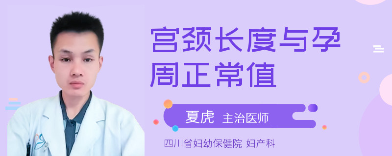 宫颈长度与孕周正常值