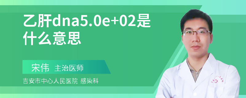 乙肝dna5.0e+02是什么意思