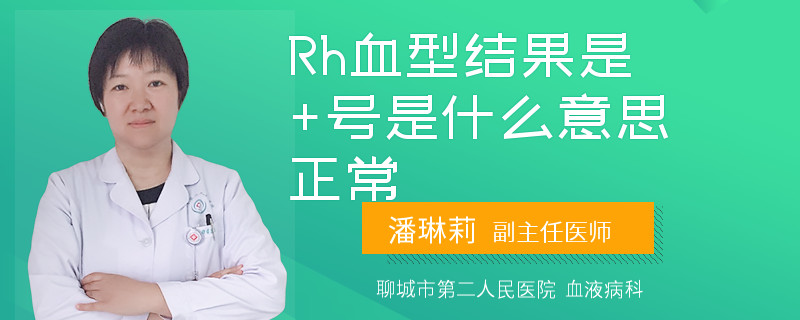 Rh血型结果是+号是什么意思正常