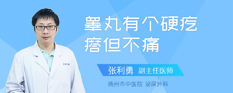 睾丸有个硬疙瘩但不痛