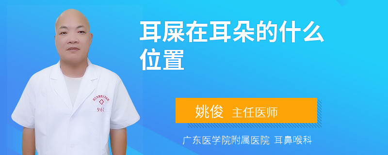 耳屎在耳朵的什么位置