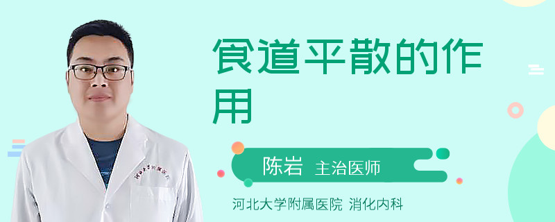 食道平散的作用