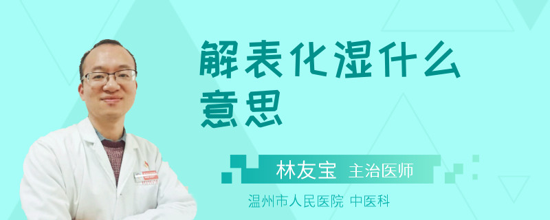解表化湿什么意思