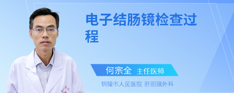 电子结肠镜检查过程