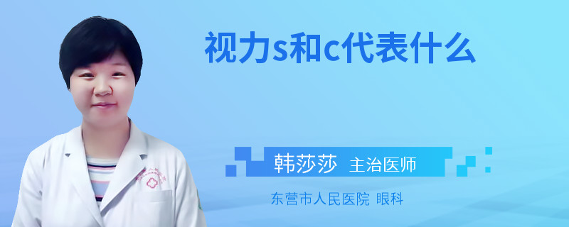 视力s和c代表什么