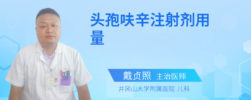 头孢呋辛注射剂用量