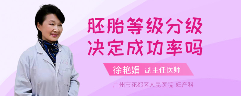 胚胎等级分级决定成功率吗