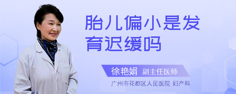 胎儿偏小是发育迟缓吗
