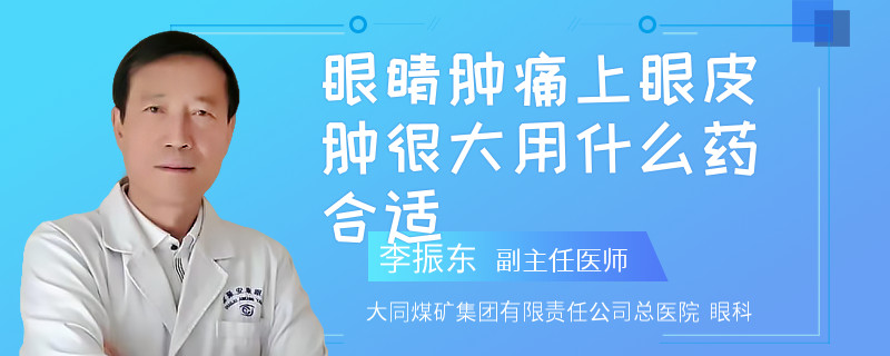 眼睛肿痛上眼皮肿很大用什么药合适