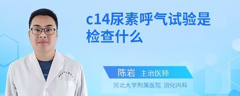 c14尿素呼气试验是检查什么