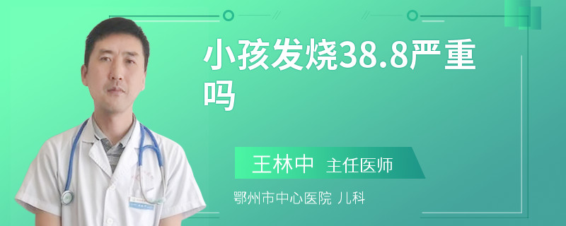 小孩发烧38.8严重吗