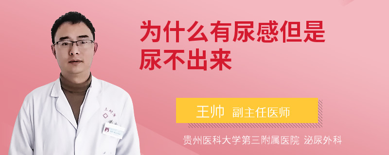 为什么有尿感但是尿不出来