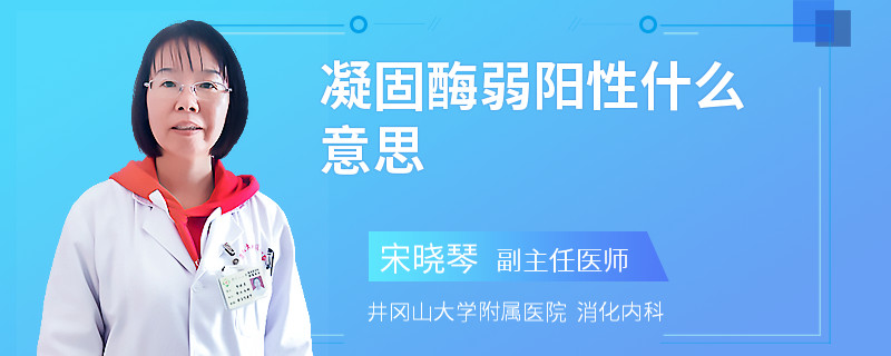 凝固酶弱阳性什么意思