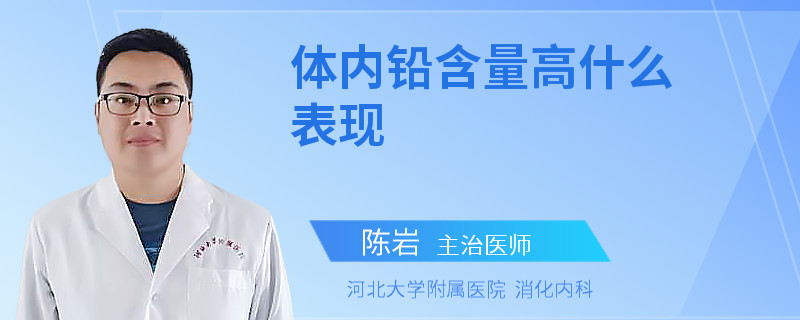 体内铅含量高什么表现