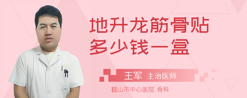 地升龙筋骨贴多少钱一盒