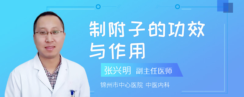 制附子的功效与作用