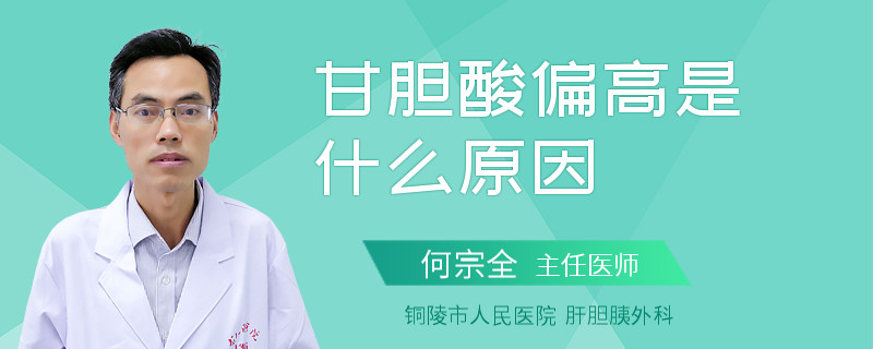 甘胆酸偏高是什么原因