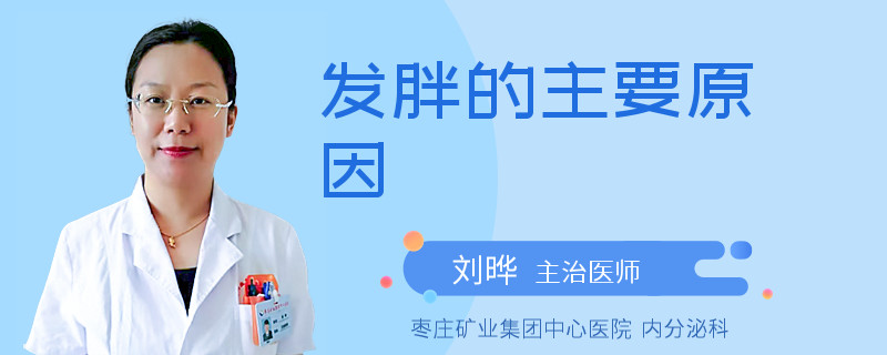 发胖的主要原因