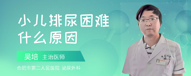 小儿排尿困难什么原因
