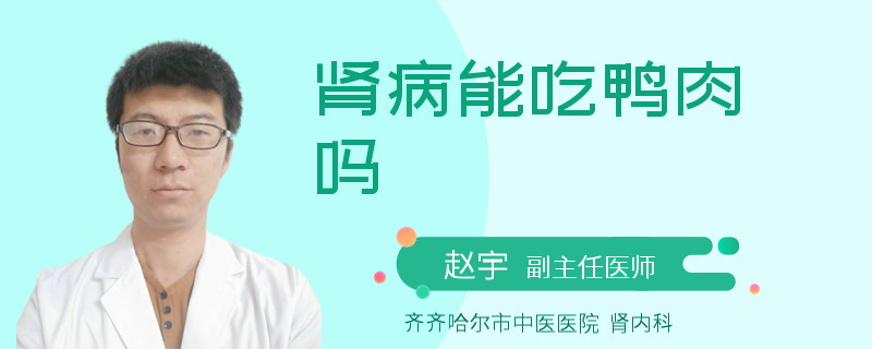 肾病能吃鸭肉吗