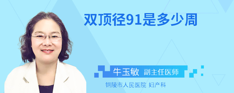 双顶径91是多少周