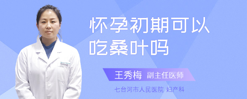 怀孕初期可以吃桑叶吗