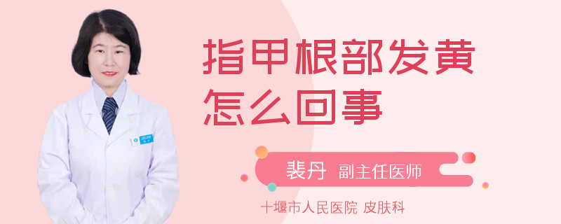 指甲根部发黄怎么回事