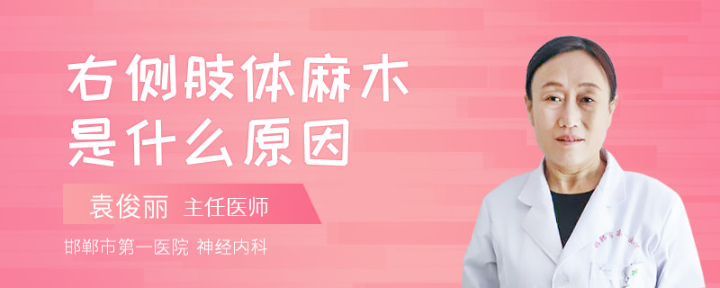 右侧肢体麻木是什么原因